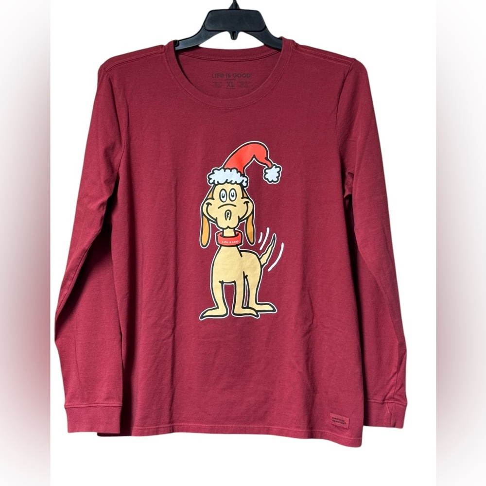 Women's Max Wags with You Long Sleeve Crusher Tee SZ XL